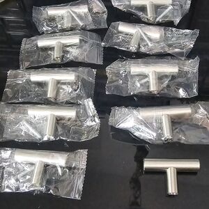 2 inch Brushed Nickel Cabinet Knobs Stainless Steel Kitchen - 10 Pack